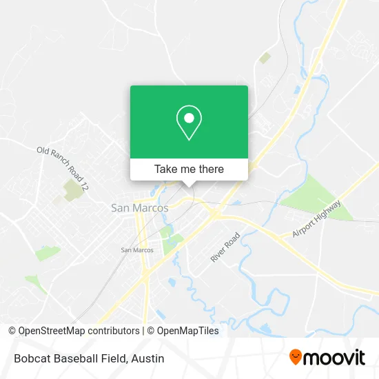 Bobcat Baseball Field map