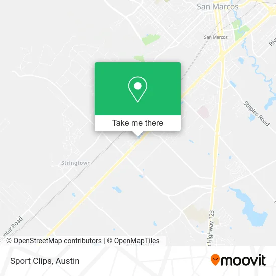 Sport Clips map
