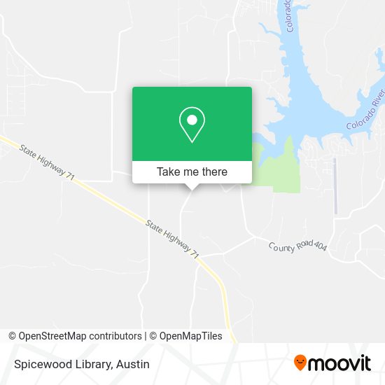 Spicewood Library map