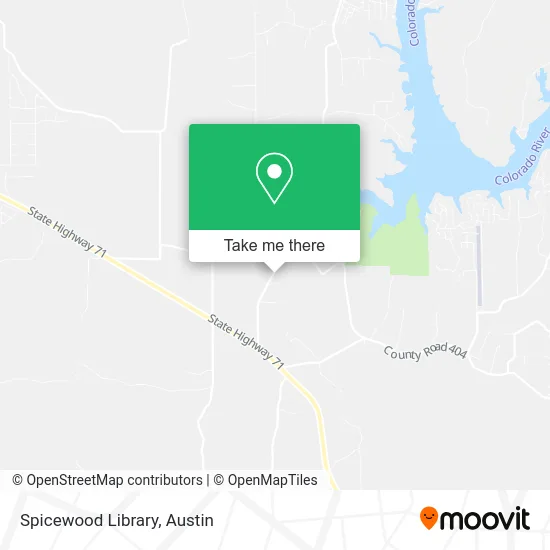 Spicewood Library map