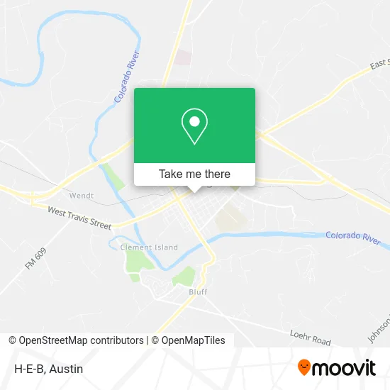 H-E-B map