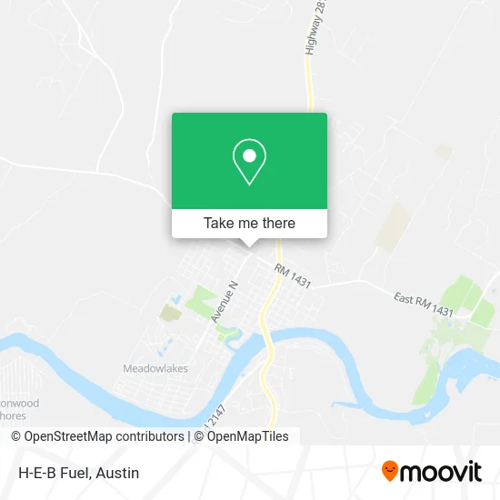 H-E-B Fuel map