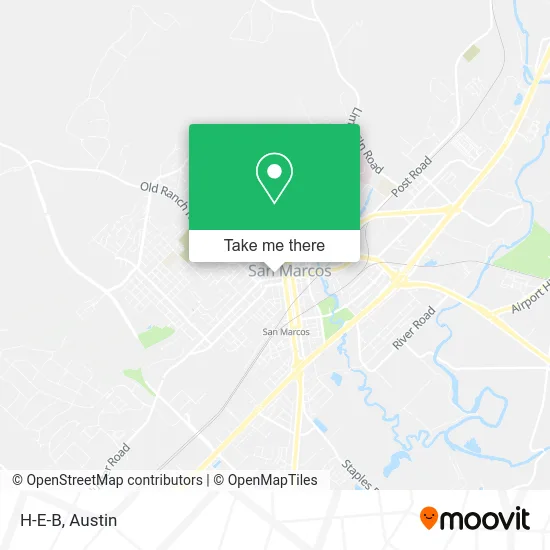 H-E-B map