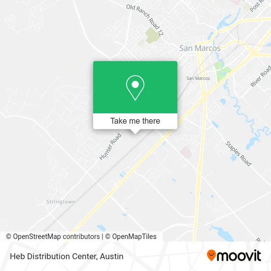 Heb Distribution Center map