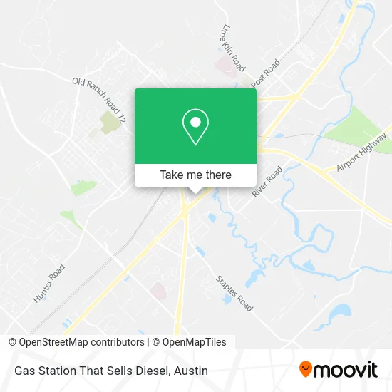 Gas Station That Sells Diesel map