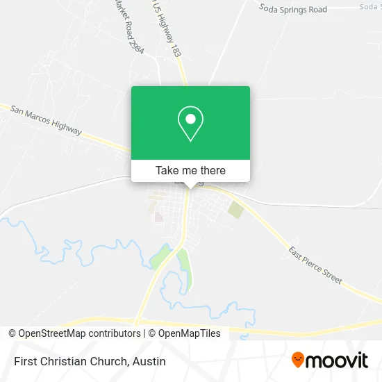 First Christian Church map