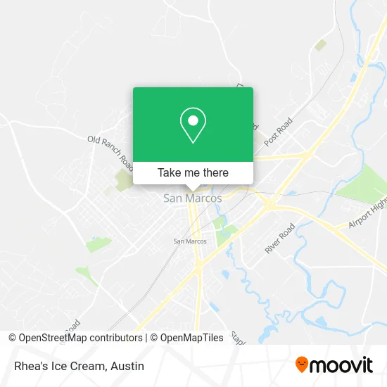 Rhea's Ice Cream map
