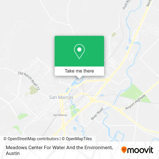 Meadows Center For Water And the Environment map