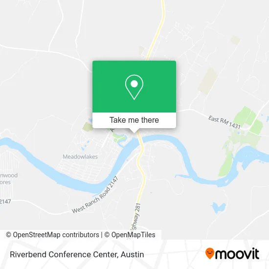 Riverbend Conference Center map
