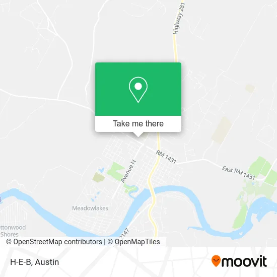 H-E-B map