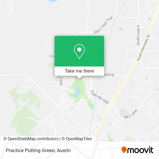 Practice Putting Green map