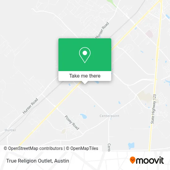 True Religion Outlet map