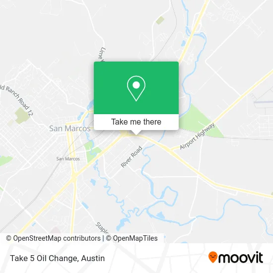 Take 5 Oil Change map