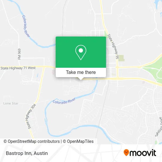 Bastrop Inn map