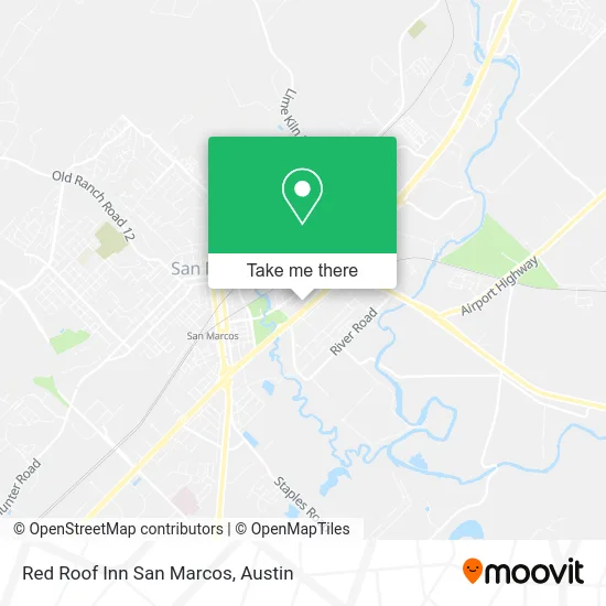 Red Roof Inn San Marcos map
