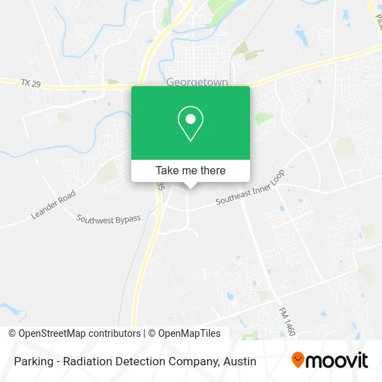 Parking - Radiation Detection Company map