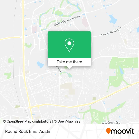 Round Rock Ems map