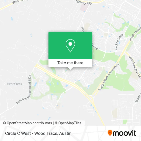 Mapa de Circle C West - Wood Trace