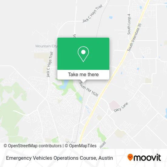 Emergency Vehicles Operations Course map
