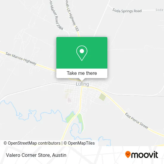 Valero Corner Store map