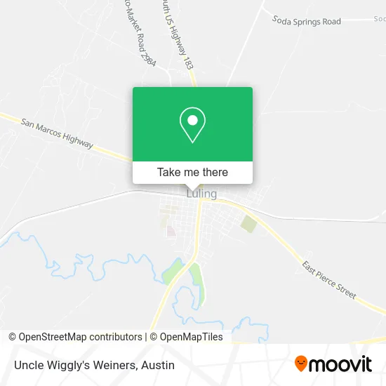 Uncle Wiggly's Weiners map