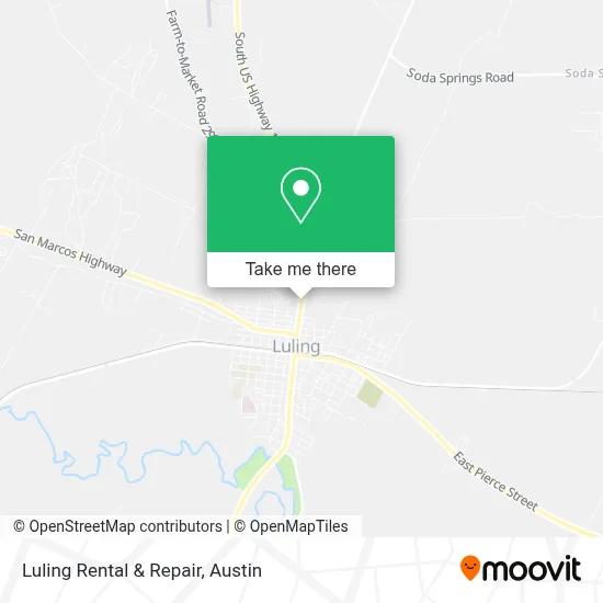 Luling Rental & Repair map