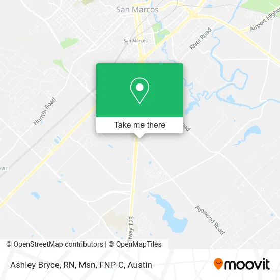 Ashley Bryce, RN, Msn, FNP-C map