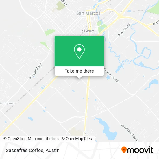 Sassafras Coffee map
