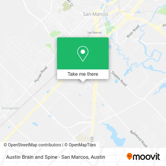 Austin Brain and Spine - San Marcos map
