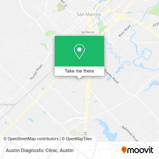 Austin Diagnostic Clinic map