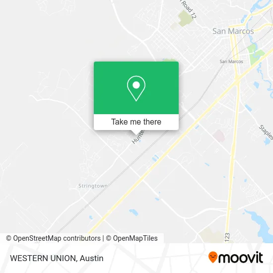 WESTERN UNION map