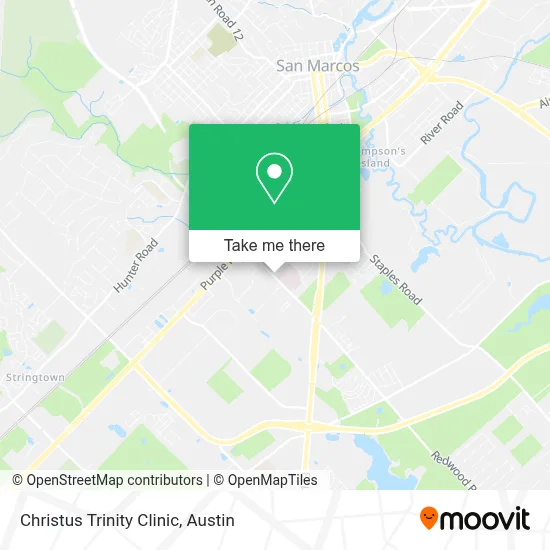 Christus Trinity Clinic map