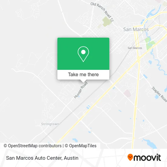 San Marcos Auto Center map