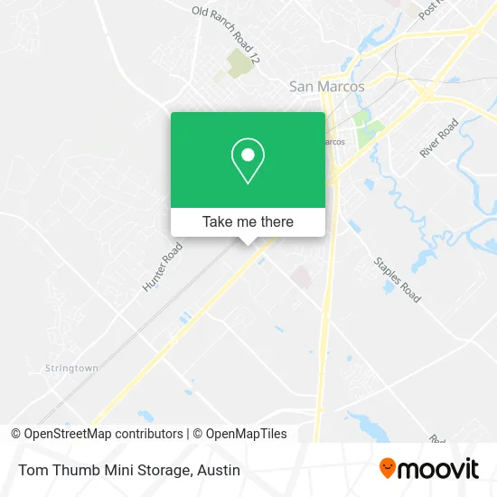 Tom Thumb Mini Storage map
