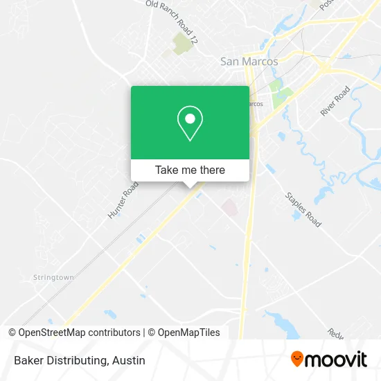 Baker Distributing map