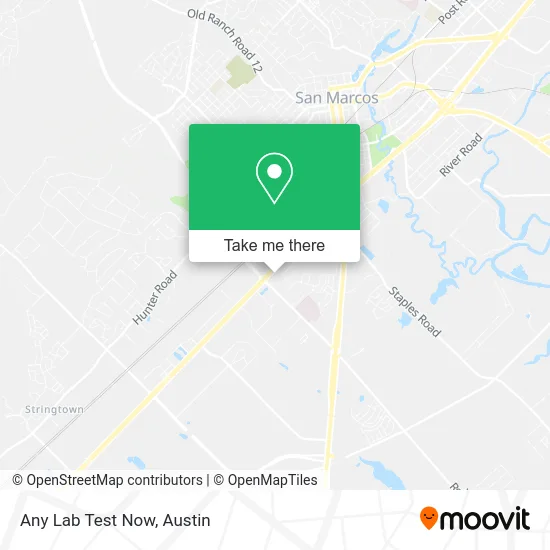 Any Lab Test Now map