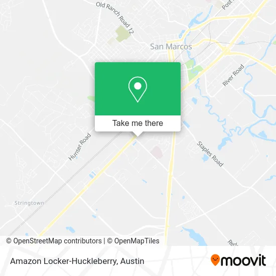 Amazon Locker-Huckleberry map