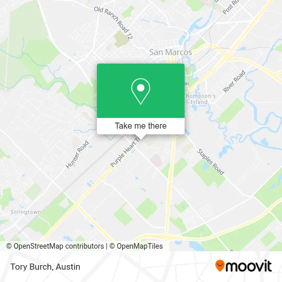 Tory Burch map