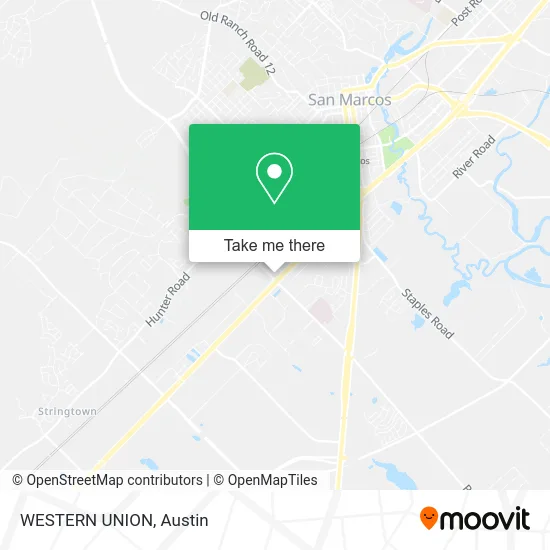 WESTERN UNION map