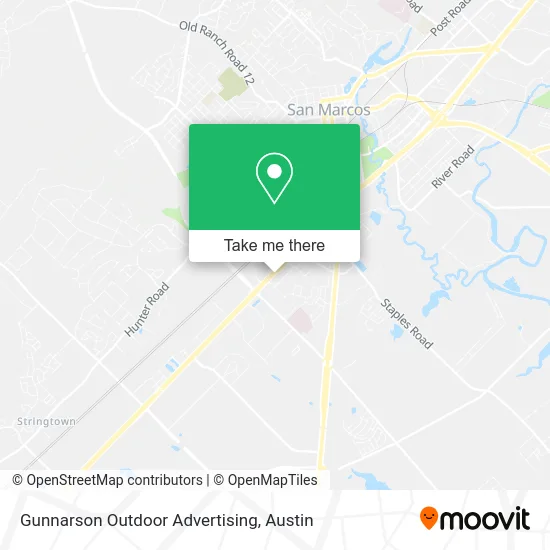 Gunnarson Outdoor Advertising map