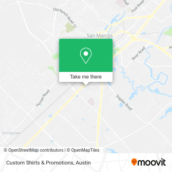 Custom Shirts & Promotions map