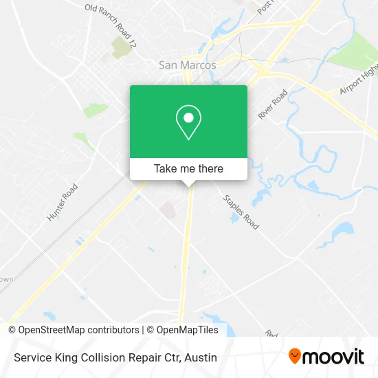 Service King Collision Repair Ctr map