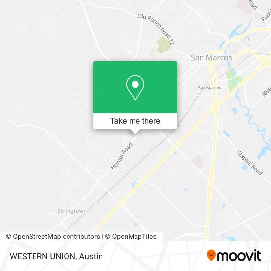 WESTERN UNION map
