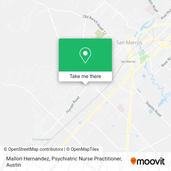 Mapa de Mallori Hernandez, Psychiatric Nurse Practitioner