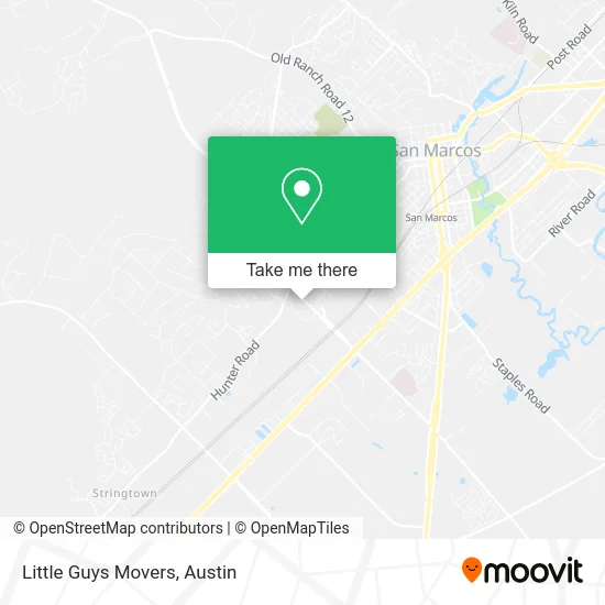 Little Guys Movers map