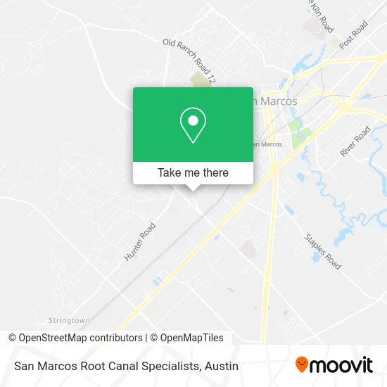 Mapa de San Marcos Root Canal Specialists
