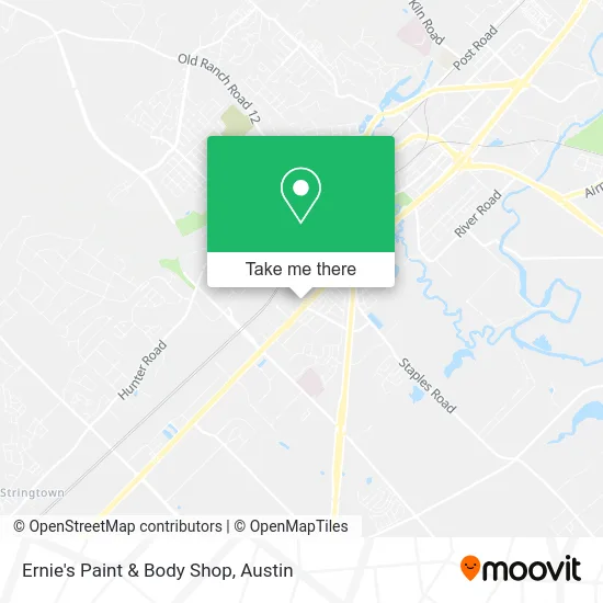 Ernie's Paint & Body Shop map
