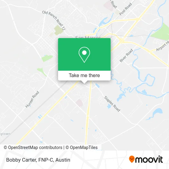 Bobby Carter, FNP-C map