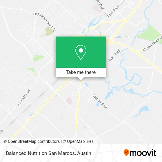 Balanced Nutrition San Marcos map