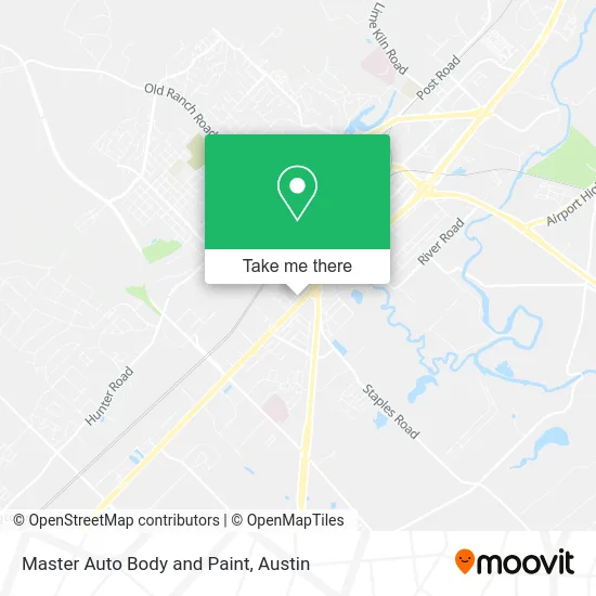 Master Auto Body and Paint map